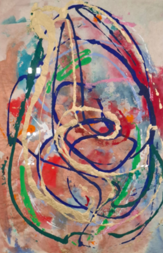 Kunstwerk in lijst, Maya Wildevuur, Compositie